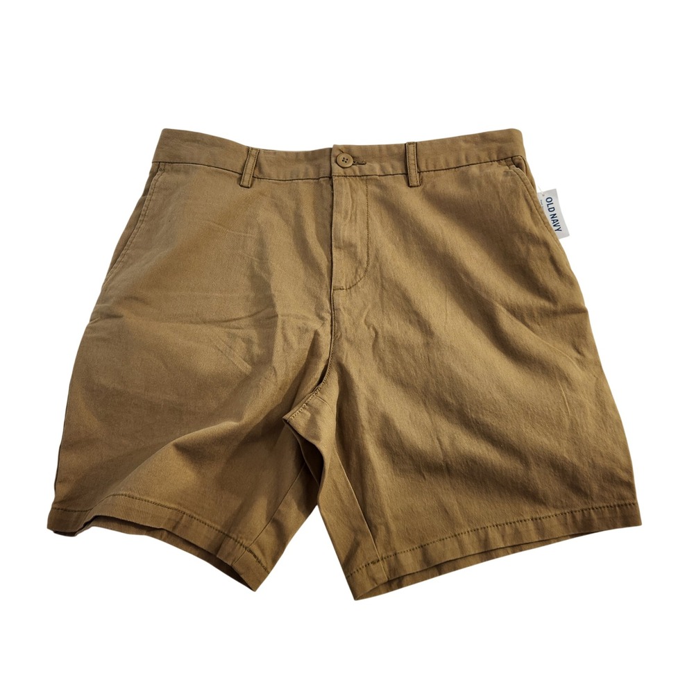 Old Navy Mens Slim Built-In Flex Twill Shorts Brown Doe A Deer Size 33 NWT